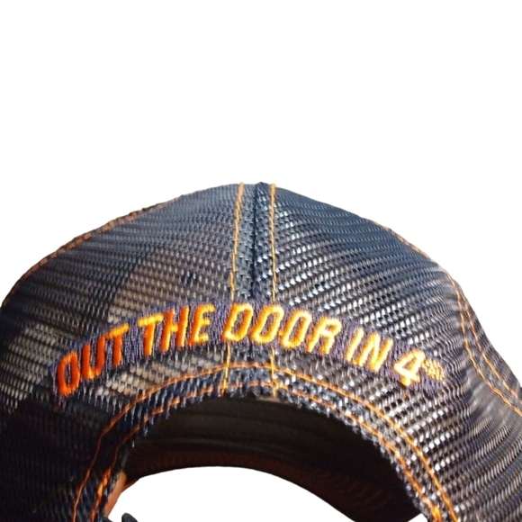 Federated Racing Navy-Yellow Stitch, Snapback Adjustable "Out the Door At 4" Hat - Picture 8 of 10